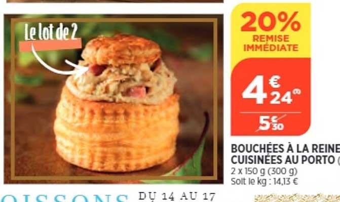 bouchées à la reine cuisinées au porto