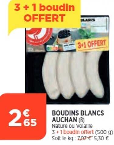 Boudins Blancs Auchan
