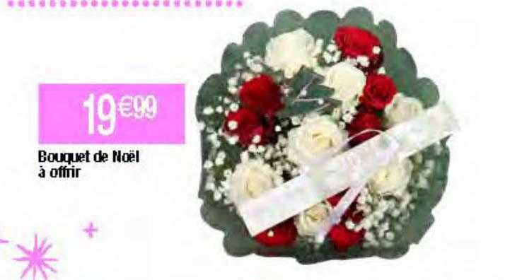 bouquet de noël à offrir