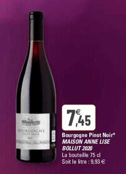 bourgogne pinot noir maison anne lise bollut 2020