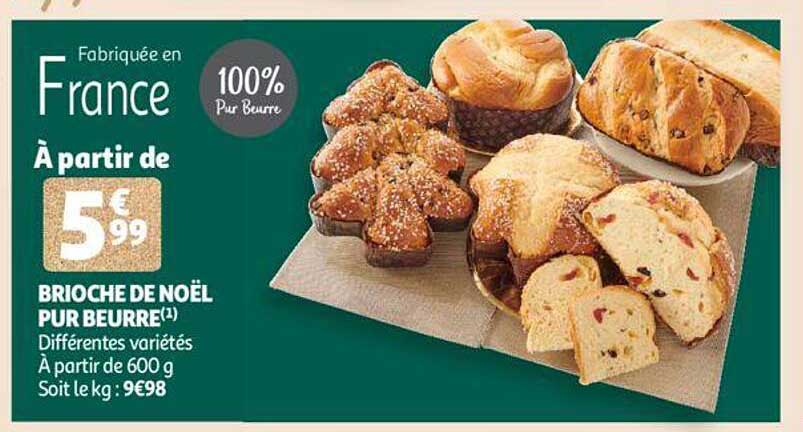 Brioche De Noël Pur Beurre
