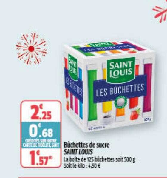 bûchettes de sucre saint louis