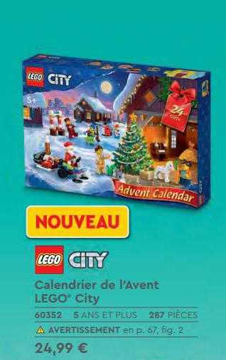 calendrier de l'avent lego city