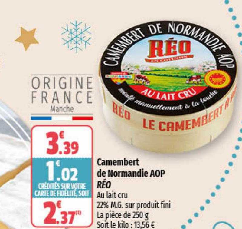 Camembert De Normandie Aop Réo