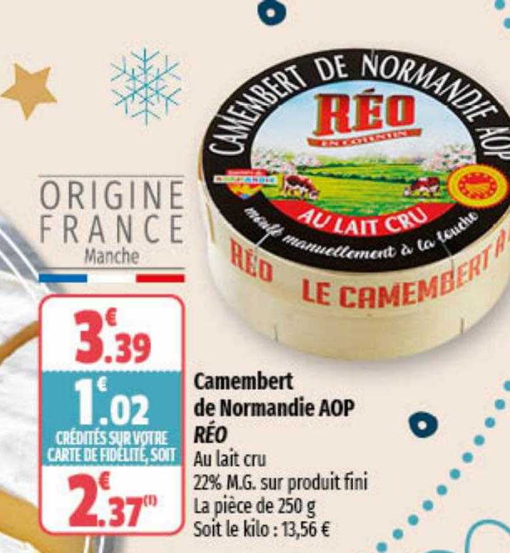 Camembert De Normandie Aop Réo