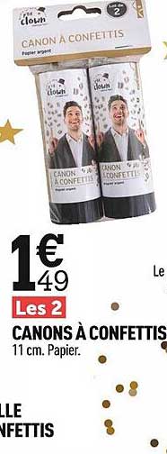 canons à confettis