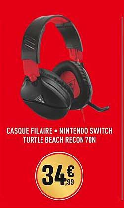 casque filaire nintendo switch turtle beach recon 70n