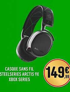 casque sans fil steelseries arctis 9x xbox series