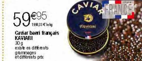 caviar baeri français kaviari