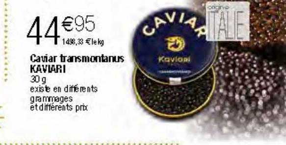 caviar transmontanus kaviari