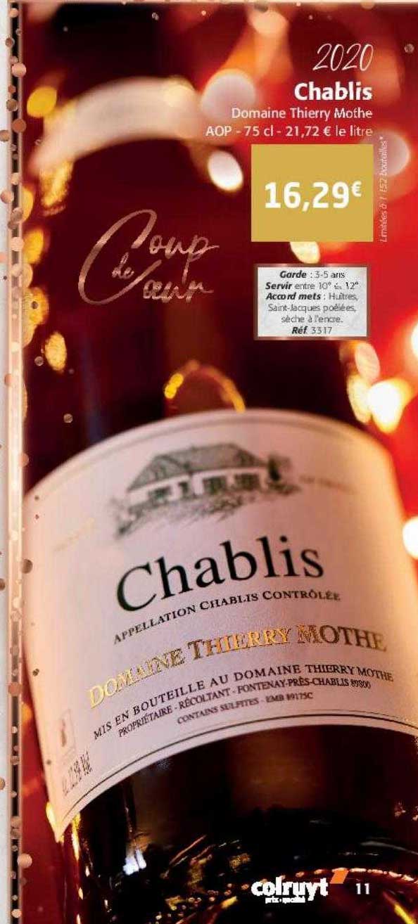 chablis 2020 domaine thierry mothe