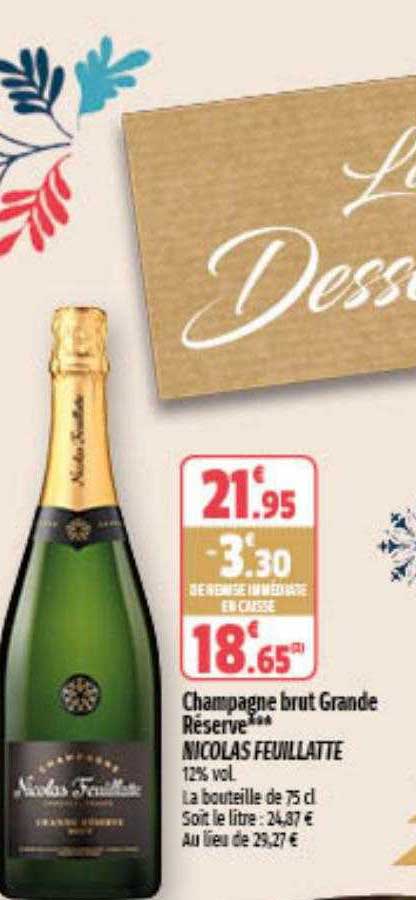 champagne brut grande réserve nicola feuillatte