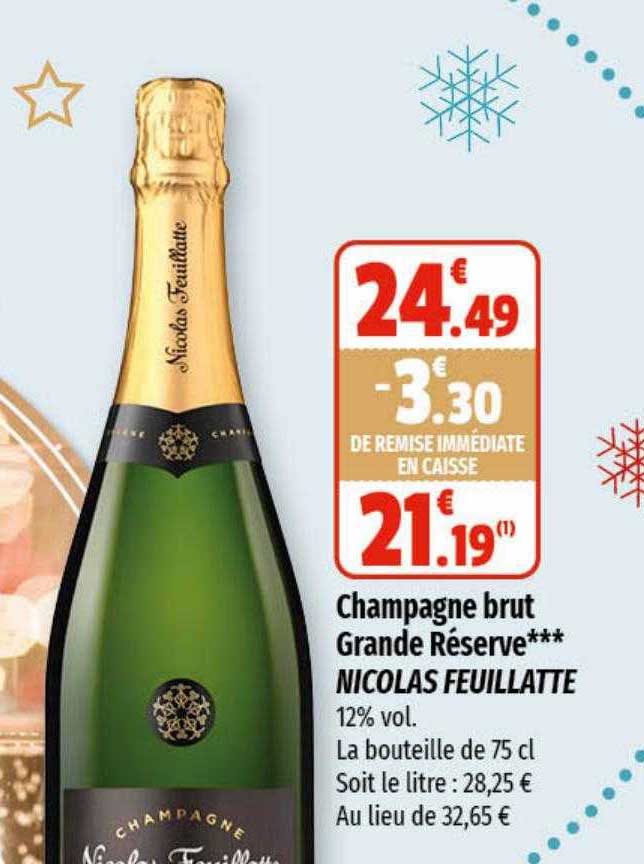 champagne brut grande réserve nicolas feuillatte