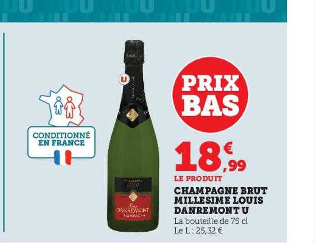 champagne brut millesime louis danremont u