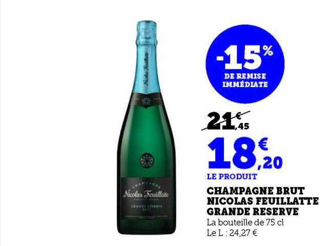 champagne brut nicolas feuillatte grande réserve