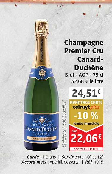 champagne premier cru canard-duchêne