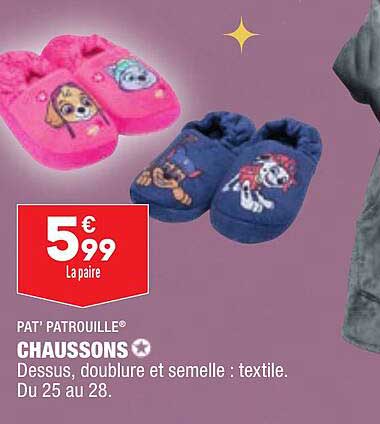 Chaussons Pat Patrouille