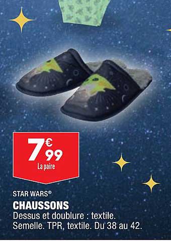 chaussons star wars