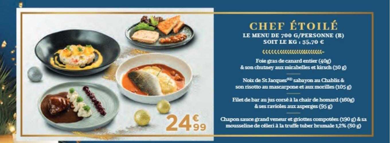 Chef étoilé Le Menu De 700 G-personne