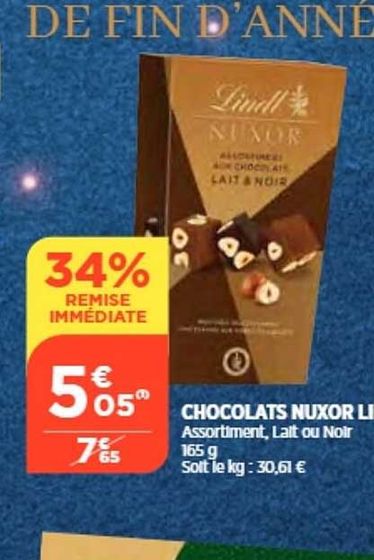 Chocolats Nuxor Lindt