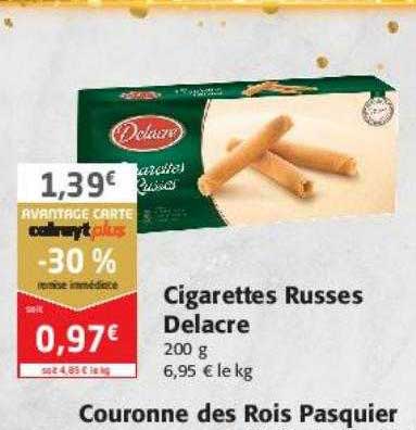 cigarettes russes delacre ou couronne des rois pasquier