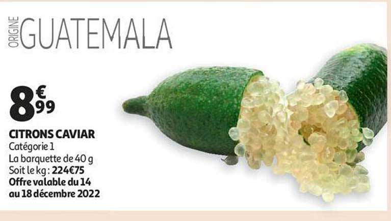 citrons caviar