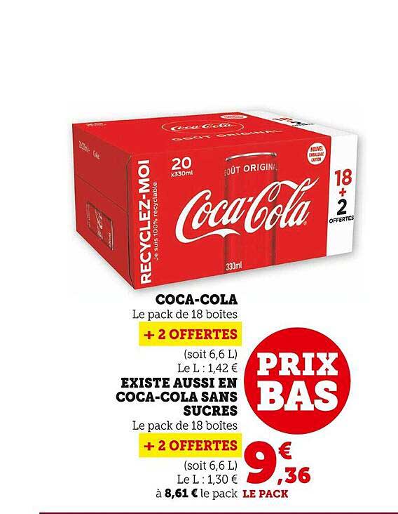 coca-cola existe aussi en coca-cola sans sucres