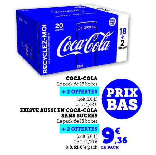 coca-cola existe aussi en coca-cola sans sucres