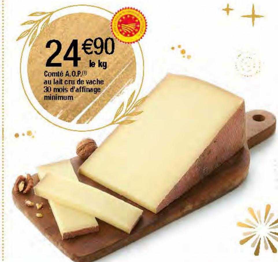 comté aop au lait cru de vache 30 mois d'affinage