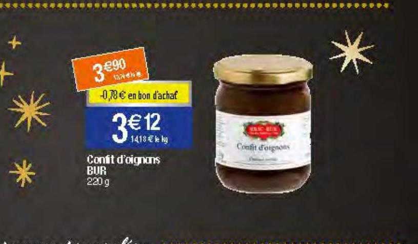 confit d'oignons bur