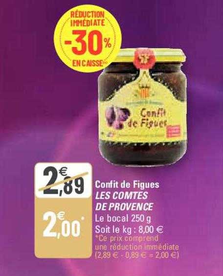 confit de figues les comtes de provence