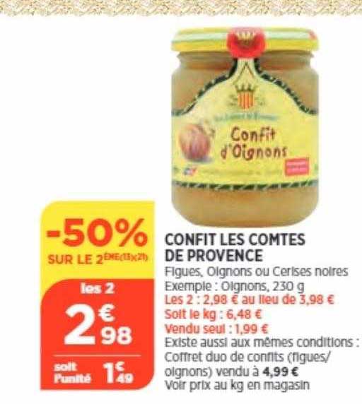 confit les comtés de provence