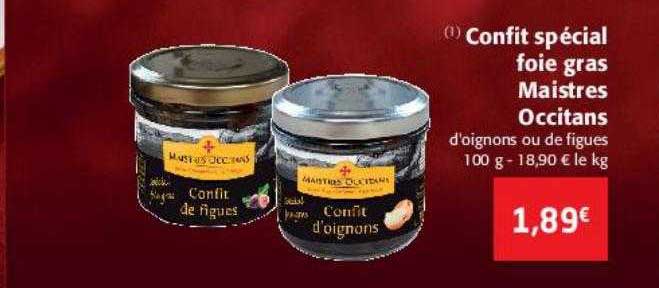 confit spécial foie gras maistres occitans