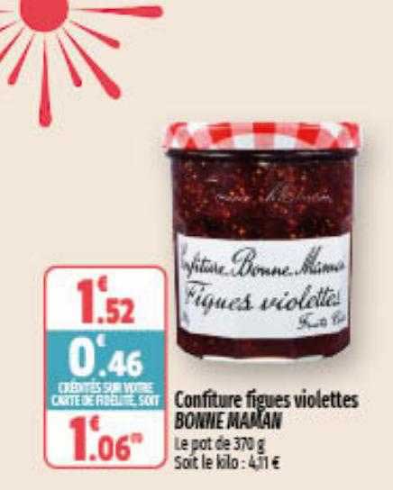 confiture figues violettes bonne maman