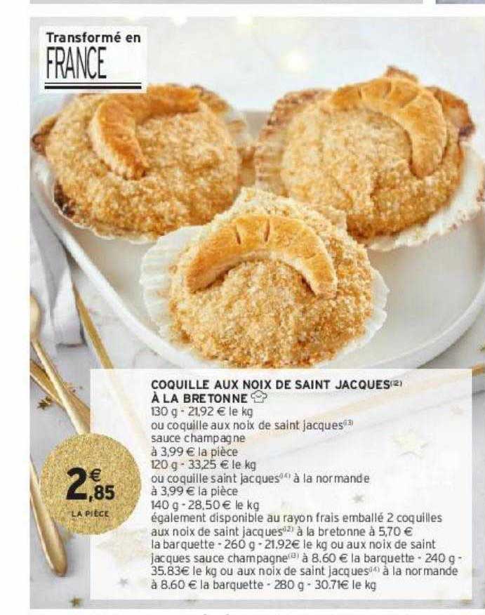 coquille aux noix de saint jacques à la bretonne