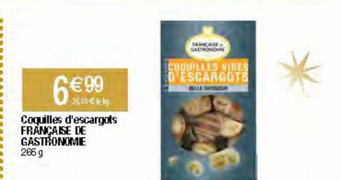 coquilles d'escargots française de gastronomie