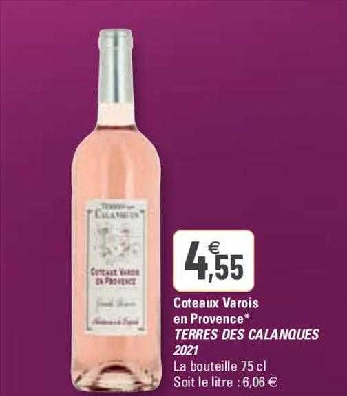 côteaux varois en provence terres des calanques 2021