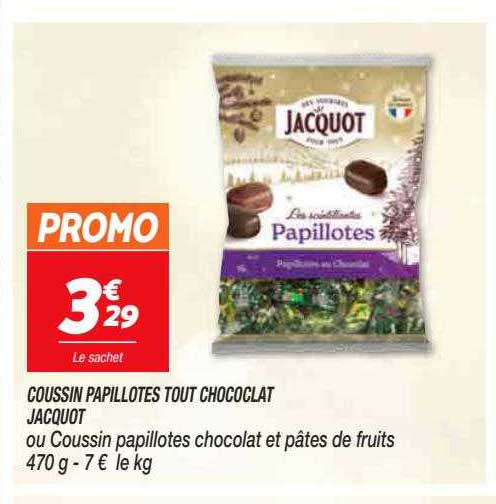 Coussin Papillotes Tout Chococlat Jacquot