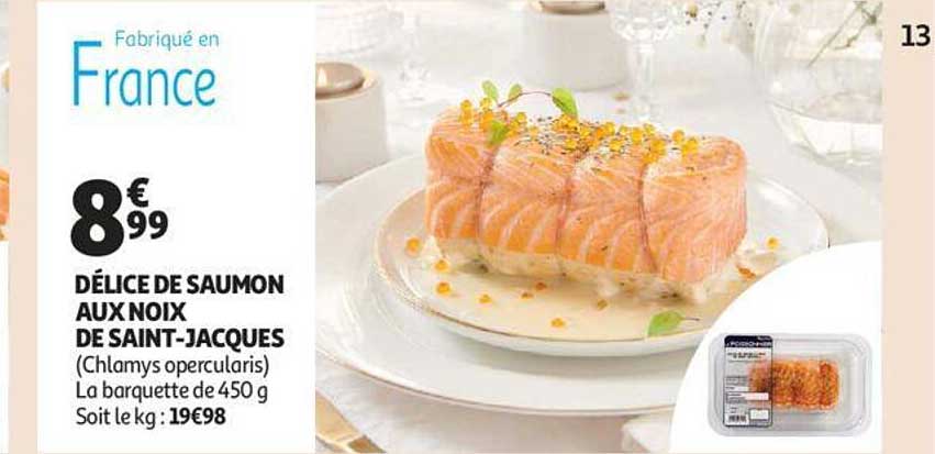 délice de saumon aux noix de saint-jacques