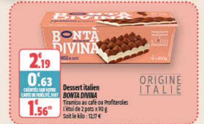 dessert italien bonta divina