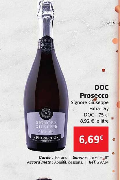 doc prosecco signoe giuseppe extra-dry