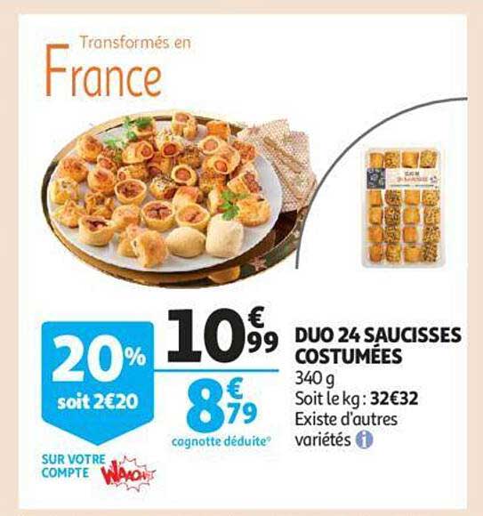 Duo 24 Saucisses Costumées