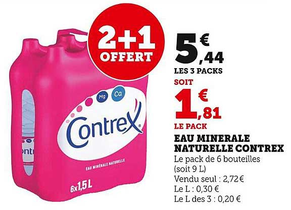 Eau Minérale Naturelle Contrex