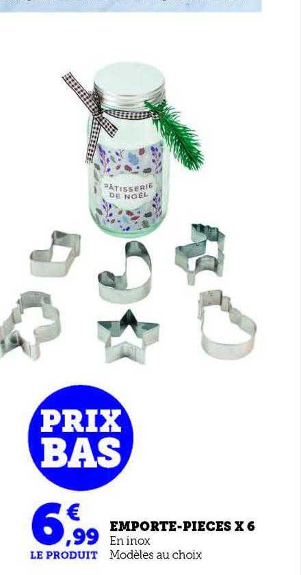 Emporte-pièces X 6