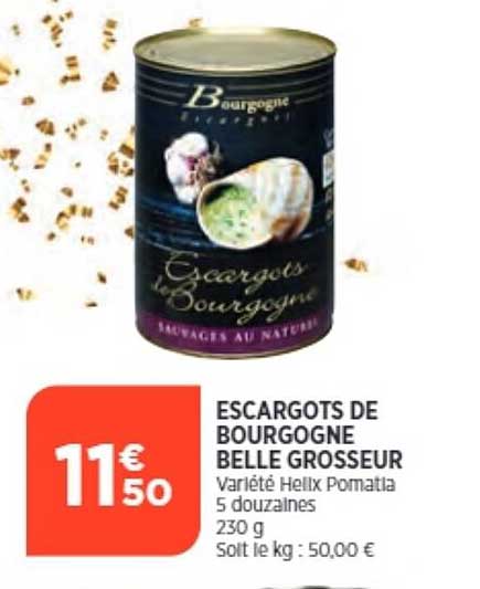 escargots de bourgogne belle grosseur