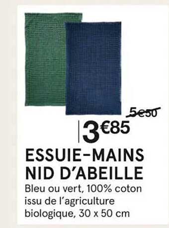 essuie-mains nid d'abeille