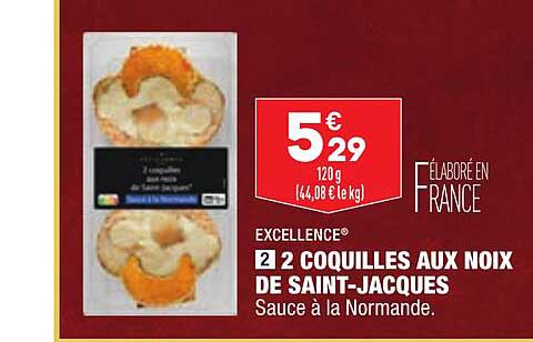 excellence 2 coquilles aux noix de saint-jacques