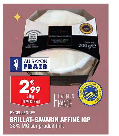 excellence brillat-savarin affiné igp