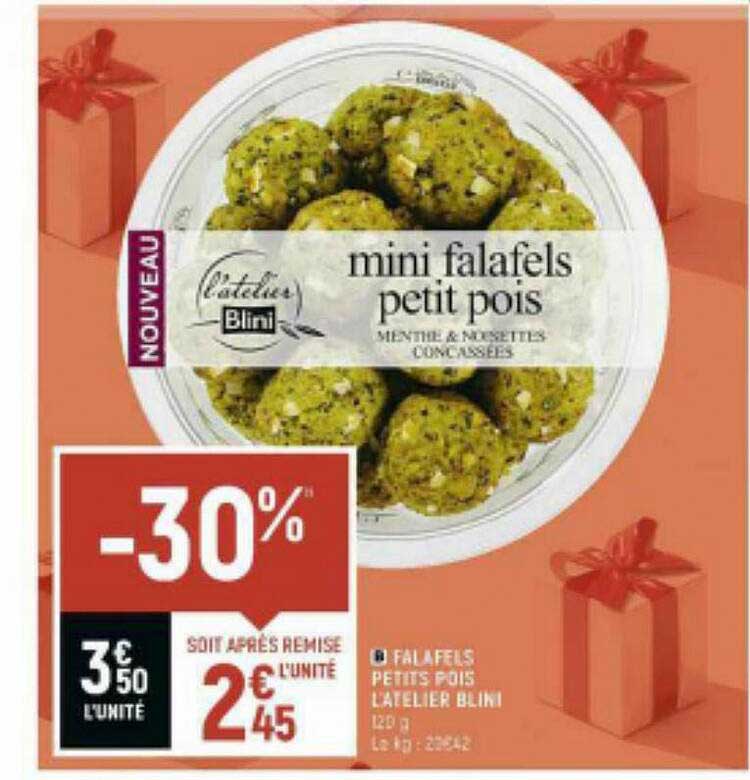 falafels petits pois l'atelier blini