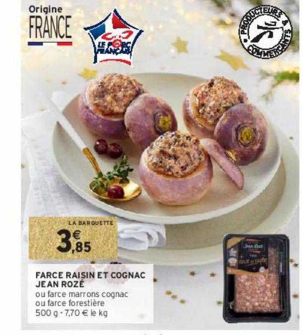 farce raisin et cognac jean rozé